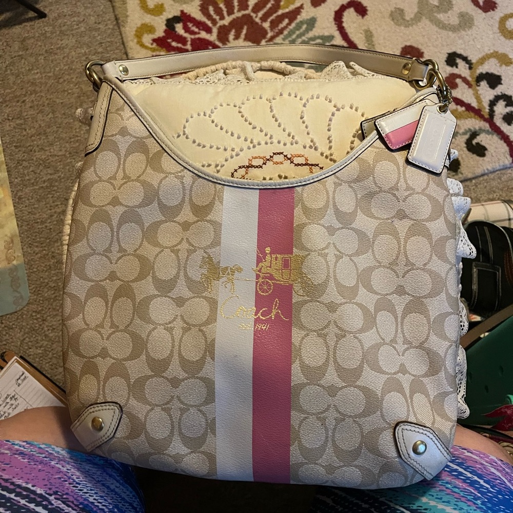 Coach Signature C Stripe Tote